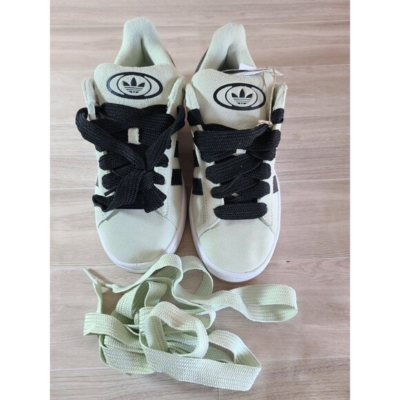 Adidas Campus 00s Linen Green US 7 – Black Leather Stripes, Gum Sole, JQ7413 - Picture 2 of 8